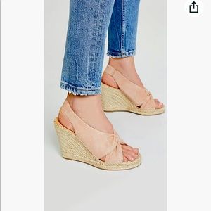 Joie - Kaili Wedge Sandal Size 8 - Blush Nude